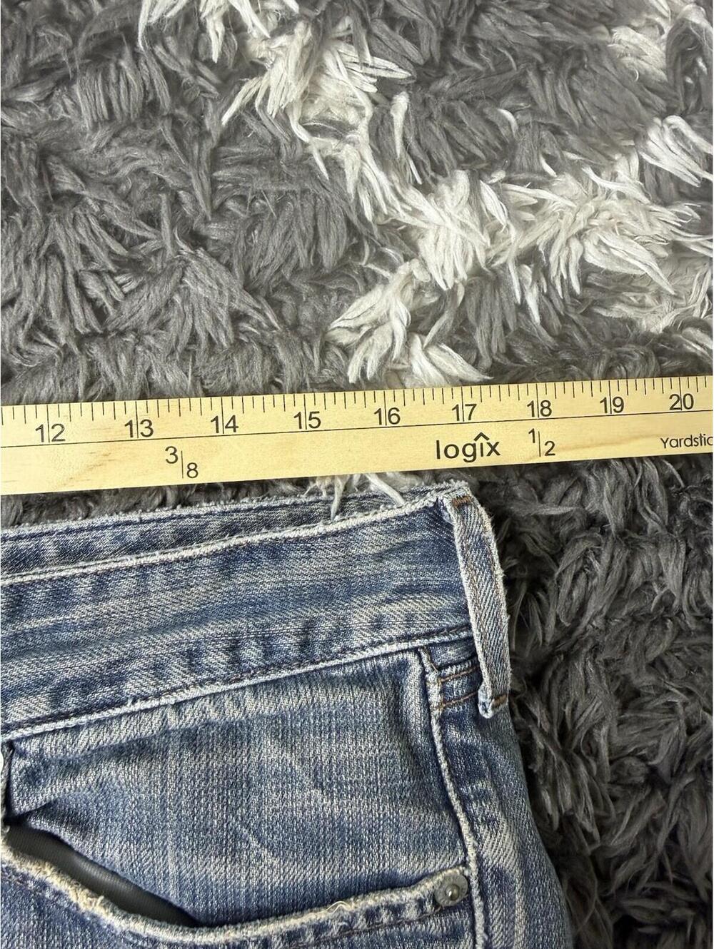 Vintage Abercrombie & Fitch Jeans Womens 8R Flare Bootcut Blue Denim 34x33 - Picture 11 of 13